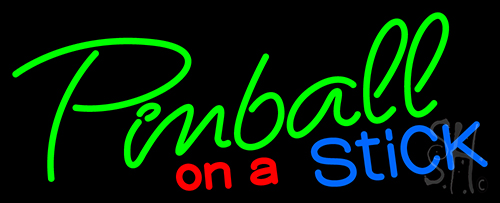 Pinball On A Stick 1 Neon Sign