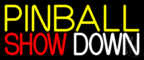 Pinball Showdown 2 Neon Sign