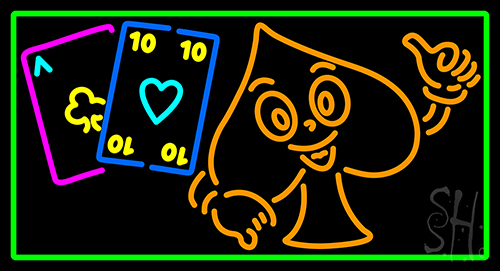 Poker Icon 2 Neon Sign
