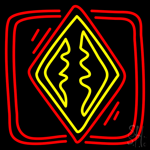 Poker Redand Icon Neon Sign
