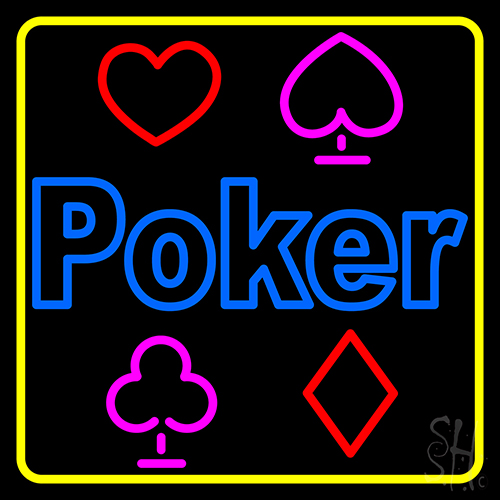 Poker Symbol 1 Neon Sign