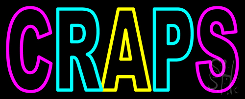 Craps 1 Neon Sign