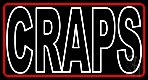 Craps Neon Sign