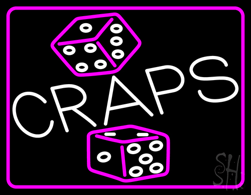 Dice Craps 2 Neon Sign