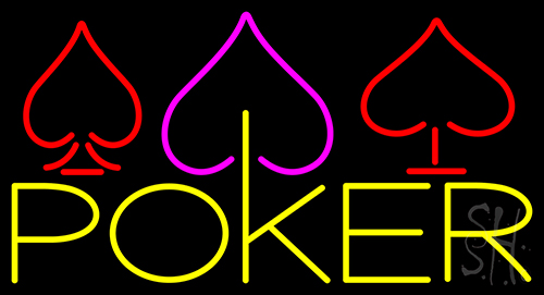 Poker Symbol 4 Neon Sign