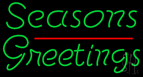 Seasons Greetings 1 Neon Sign