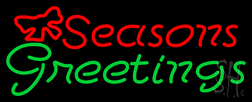 Seasons Greetings Neon Sign