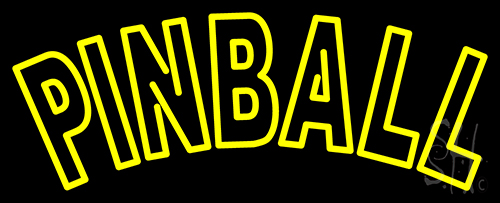 Tourquoise Pinball 1 Neon Sign
