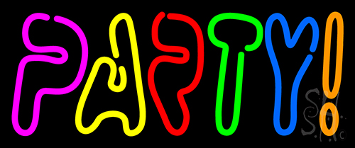 Double Stroke Party 1 Neon Sign