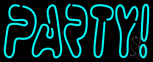 Double Stroke Party Neon Sign