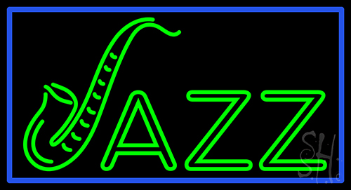 Jazz With Border 1 Neon Sign