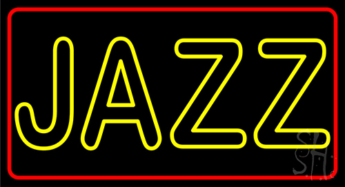 Jazz With Border 1 Neon Sign