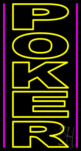 Vertical Poker 1 Neon Sign