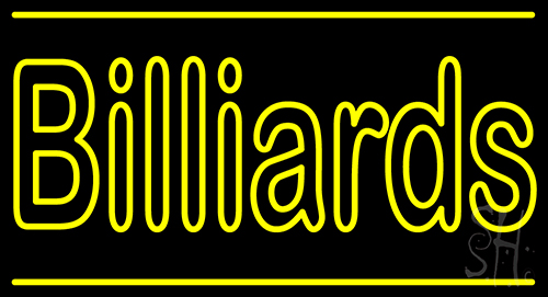 Billiards Neon Sign