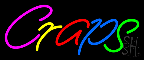 Craps 2 Neon Sign