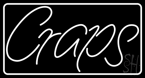 Craps Neon Sign