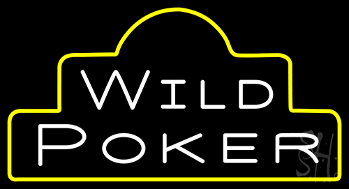Wild Poker Neon Sign