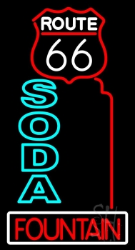 Double Stroke Soda Fountain Neon Sign
