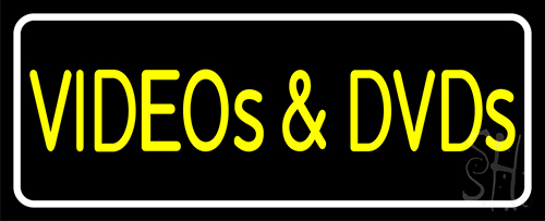 Videos And Dvds Neon Sign
