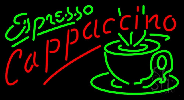 Espresso Cappuccino Neon Sign