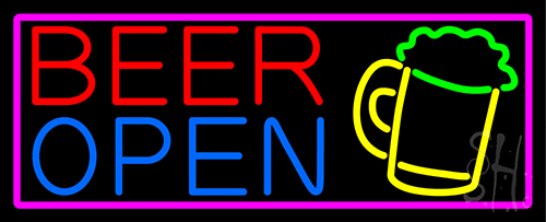 Beer Mug Open Beer Neon Sign