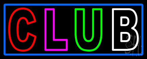 Block Club Neon Sign