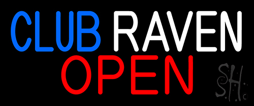Club Raven Neon Sign