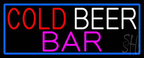 Cold Beer Bar Neon Sign
