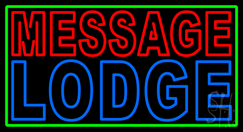 Custom Double Stroke Lodge Neon Sign