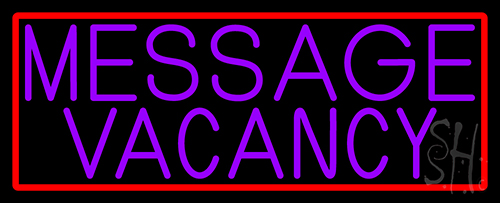 Custom Purple Vacancy Neon Sign