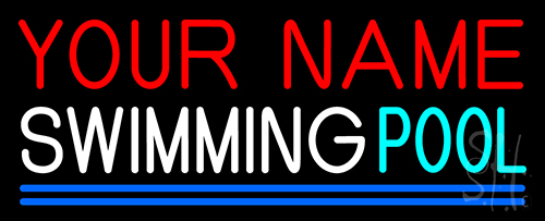 Custom Swimming Pool Neon Sign