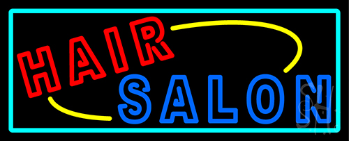 Double Stroke Hair Salon Neon Sign