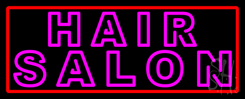 Double Stroke Pink Hair Salon Neon Sign