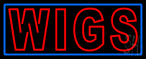 Double Stroke Red Wigs Neon Sign