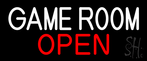 Game Room Open Neon Sign