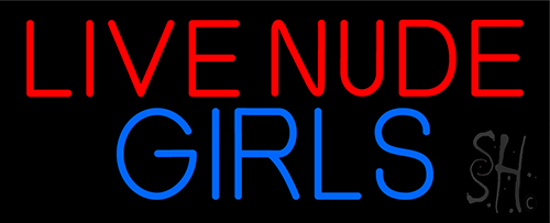 Live Nude Neon Sign