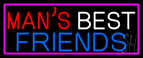Mans Best Friend Bar With Beer Mug Neon Sign