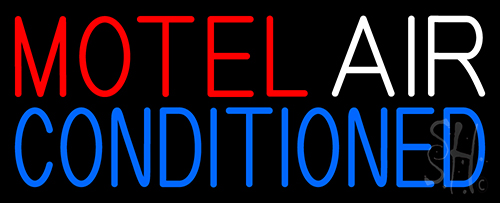 Motel Air Conditioned Neon Sign