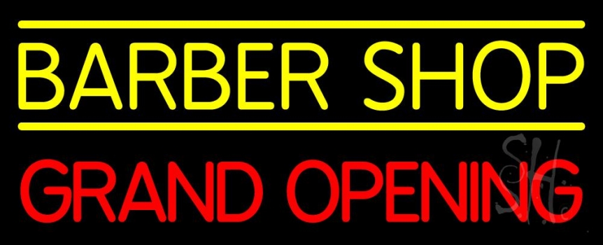 Barber Shop Grand Opening Neon Sign