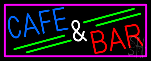 Red Cafe And Bar Neon Sign