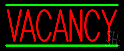 Red Vacancy Neon Sign