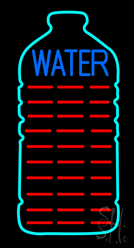Red Water In Bottle Neon Sign