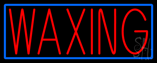 Red Waxing Neon Sign