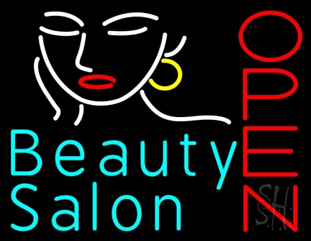 Beauty Salon Open Neon Sign