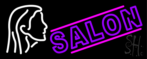 Salon Logo Neon Sign