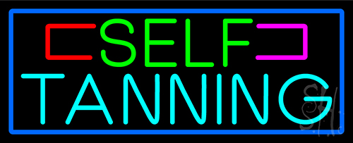 Self Tanning Neon Sign