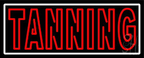 Tanning Double Stroke Neon Sign