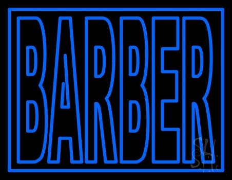 Double Stroke Barber Neon Sign