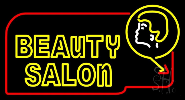 Double Stroke Beauty Salon Neon Sign