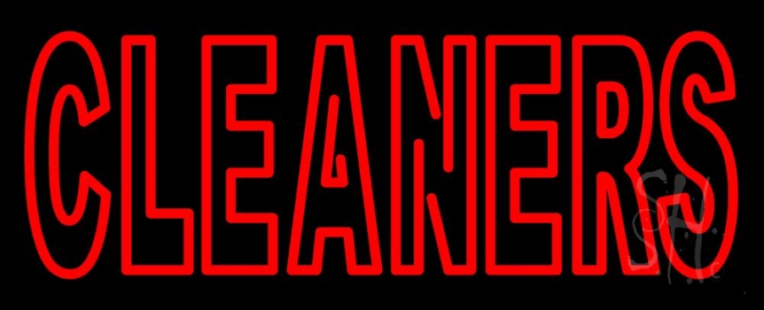 Double Stroke Cleaners Neon Sign